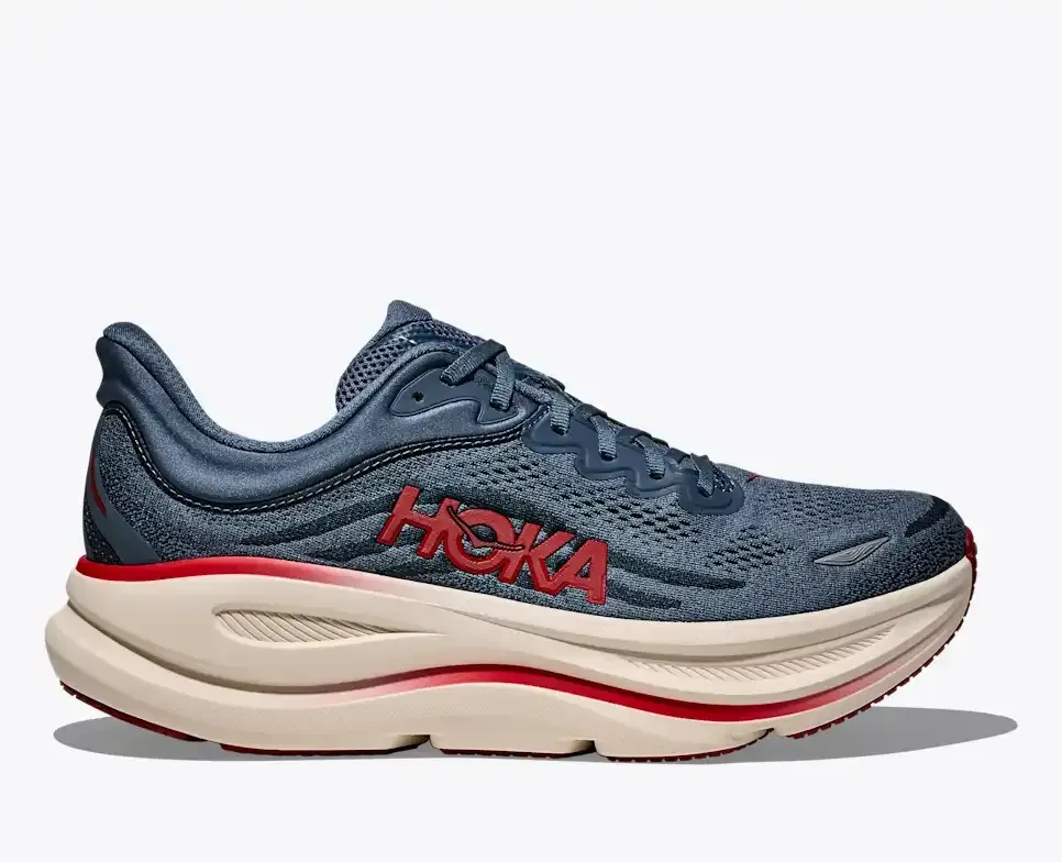 HOKA Bondi 9 Thunder Cloud Vermillion