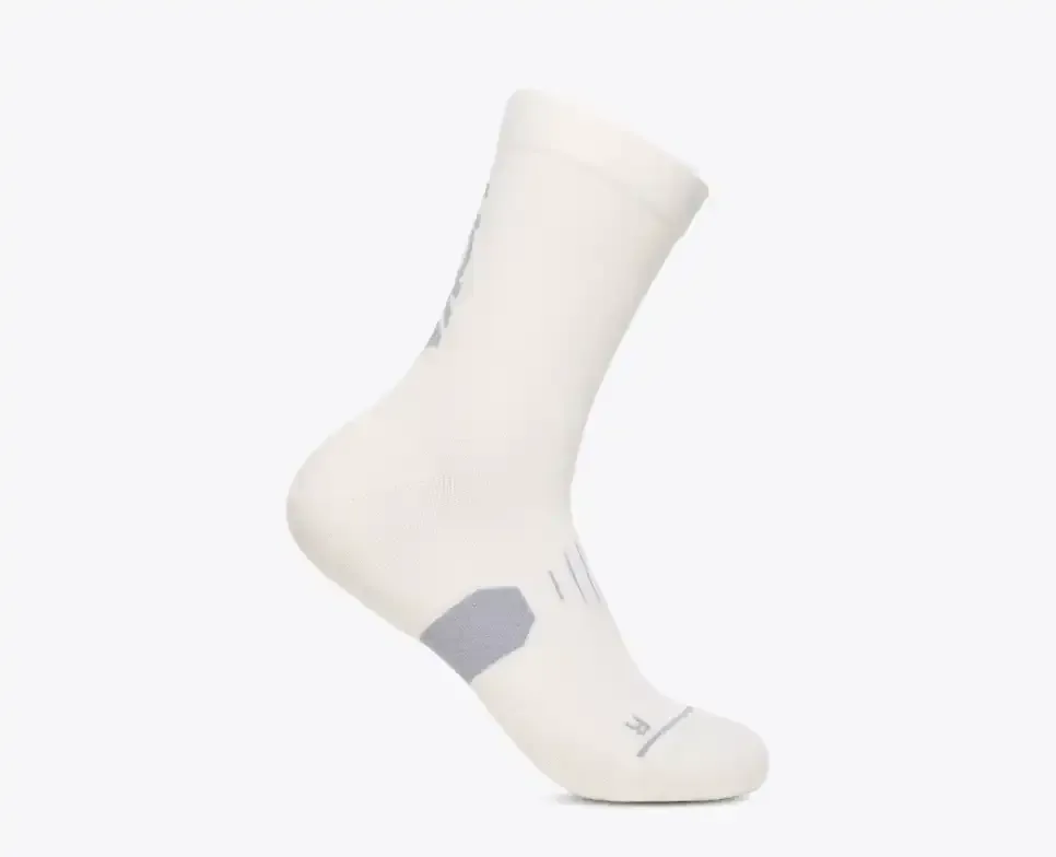 HOKA Graphic Crew Run Sock White