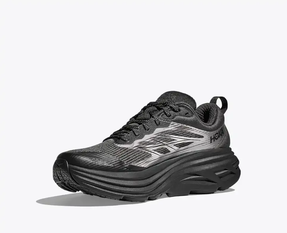 HOKA Stealth/Tech Bondi 8 Caged Silver Black