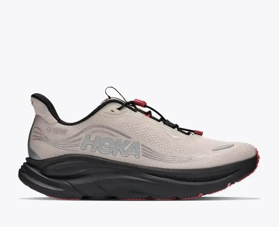 HOKA Clifton 11 GORE-TEX® River Rock Grey Carbon Black