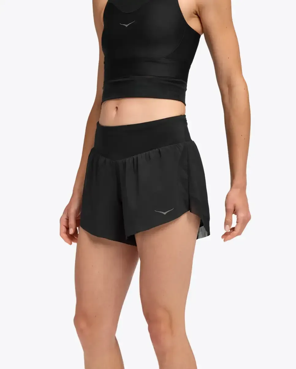 HOKA Glide 4” Short Black (Women's)