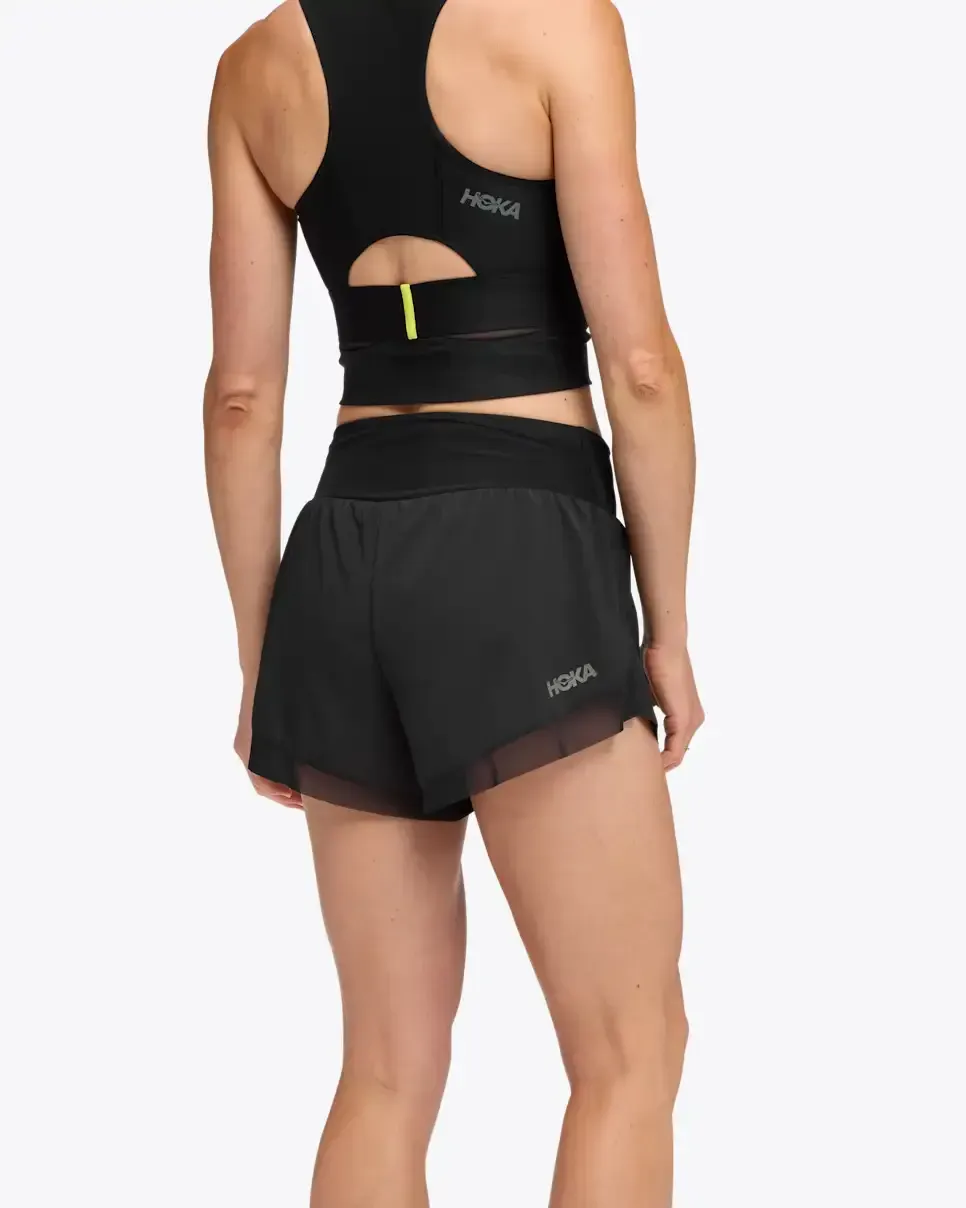 HOKA Glide 4” Short Black (Women's)