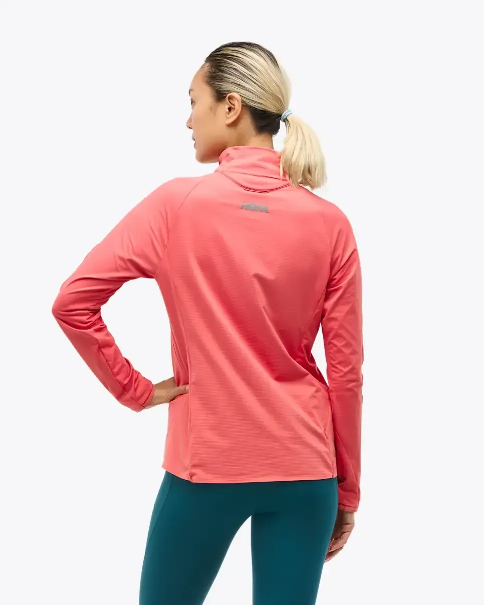 HOKA GlideTech Quarter Zip Grapfruit (Women's)