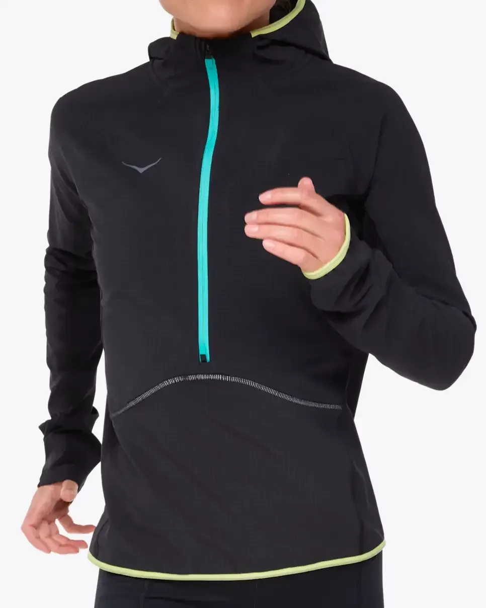 HOKA SkyGlow Half-Zip Black (Women's)